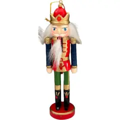 6" Wooden Nutcracker Ornaments Green