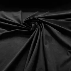 1 Yard Cotton Spandex Black Jersey Knit Fabric Soft Stretchy Material for Sewing Apparel 60" Width