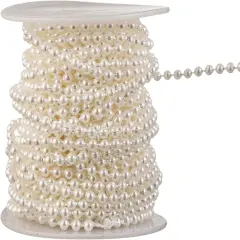 3mm Small Crafts Faux Pearl Beads Garland Pearl Bead Roll Strand of Pearls to Decorate Floral Centerpieces
