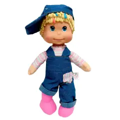 Baby's First: My Alphabet Boy Doll - Blue Denim Overalls -Interactive Singing Musical Doll, Teaches ABC's & Fun Words, Soft Toy, Kids-Toddler Age 1+