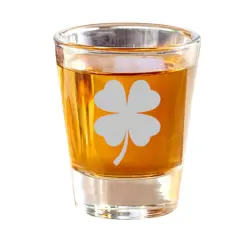 2oz 4 Leaf Clover Shot Glass