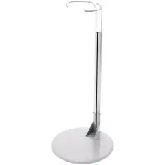 Plymor DSP-15S Silver Adjustable Doll Stand, fits 25, 26, 27, 28, 29, 30, 31, 32, 33, and 34 inch Dolls, Waist is 3.75" - 5" wide, 11" - 13" around