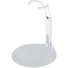Plymor DSP-25W White Adjustable Action Figure Stand, fits 4.5, 5, and 5.5 inch Action Figures, Waist is 1" - 1.5" wide, 3" - 3.5" around