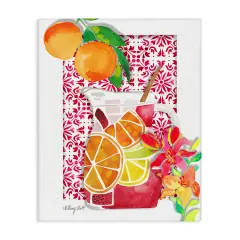 Stupell Industries Mediterranean Sangria Drink Canvas Design by Hillary Holt