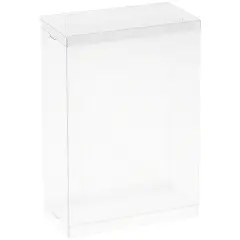 DollSafe Clear Folding Display Box for Large 5-6 inch Dolls and Action Figures, 5" W x 2.5" D x 6.5" H