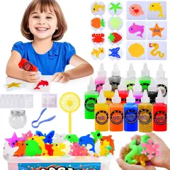 Water Gel Crafts Kit for Kids,Aqua Water Fairy Elf set, with 15 Magic Gels DIY Arts & Crafts summer toys