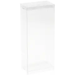 DollSafe Clear Folding Display Box for 7-8 inch Dolls and Action Figures, 4" W x 2.25" D x 8.5" H
