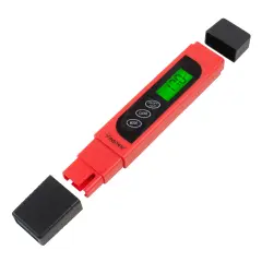 Insten - TDS Meter Digital Water Tester for Drinking Water, 3-in-1 TDS, 0-9999ppm, Temperature and EC Meter with Carrying Case, Red
