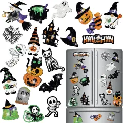20 Pcs Halloween Diamond Painting Refrigerator Magnets