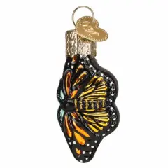 Old World Christmas 2.0 Inch Mini Monarch Butterfly Christmas Tree Ornament , Gumdrops Collection Spring Multicolored