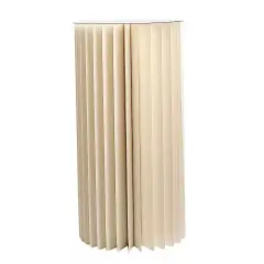 32" Ivory Folding DIY Accordion Pillar Cardboard Display Stand Pedestal Box