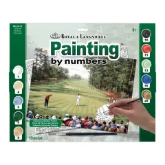 PAL29 | Painting by numbers&trade; 13pc 11.25" x 13.375" Augusta Golf Painting Project
