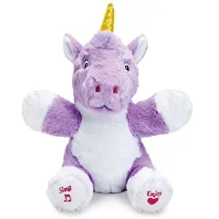 Collections Etc Clapping and Singing Musical Plush Unicorn
