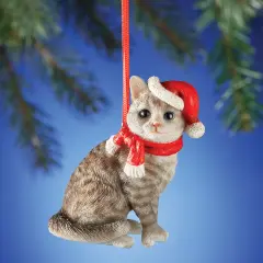Collections Etc Santa Cat Ornament
