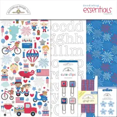 Doodlebug Essentials Page Kit 12"X12"-Hometown USA