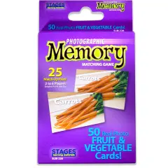 Photographic Memory Matching Game, Fruit & Vegetables