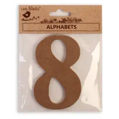 Little Birdie MDF Number 4" 1/Pkg-8