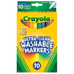 Ultra-Clean Markers, Fine Line, Classic Colors, Pack of 10