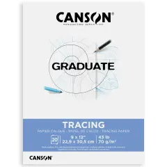 Canson Graduate Series Tracing Pad 9"X12"-20 Sheets