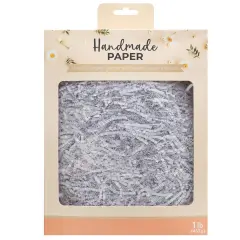 American Crafts Handmade Paper Shredded Paper 1lb-White