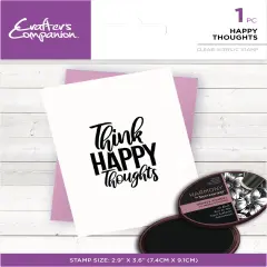 Crafter's Companion Clear Acrylic Stamps-Happy Thoughts