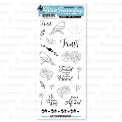 Art Impressions Bible Journaling Clear Stamp Set-My Trust