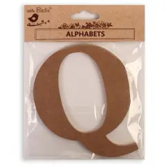 Little Birdie MDF Alphabets Upper Case 4" 1/Pkg-Q