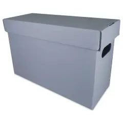 Lineco Archival Record Storage Box - Blue Gray, 6" x 15" x 10", Pkg of 5