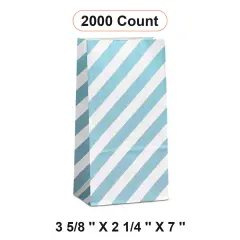 Diagonal Stripe SOS Bags 3 5/8'' x 2 1/4'' x 7''