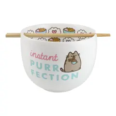 Pusheen Instant Purrfection Ramen Bowl with Chopsticks