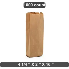 Narrow Liquor Bag with Extended Height 4 1/4" x 2" x 16"