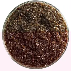Bullseye Glass Frit Woodland Brown Opal 5oz. Jar 90coe