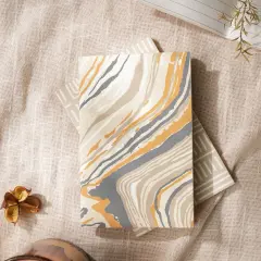 Soft Cover Orange/Brown Notebook - Pack of 5, 6 X 4 Inch