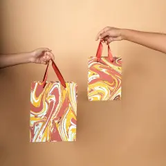 Small Gift Bag - Set of 5 - 8.5" X 6.5" Multi