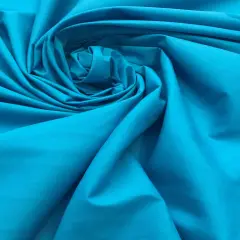 1 Yard Turquoise Poly Cotton Fabric Lightweight Material for Dancewear, Lining, and Crafts 59/60&Prime; Wide