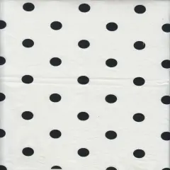 1 Yard Stretch Poplin Big Dot Print Fabric, 57/58&Prime; Wide Cotton Spandex Blend IVORY