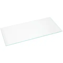Plymor 4" x 8" Rectangle, 3mm Thick Beveled Clear Glass
