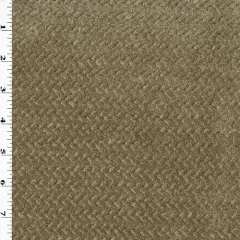 Taupe Brown/Beige Textured Herringbone Chenille Decor Fabric By the Yard