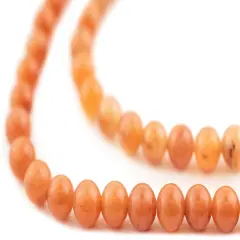 The Bead Chest Orange Round Aventurine Beads (6mm)