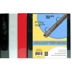Durable View Binder 2 in, O-Ring, 2 Pockets &ndash; 12 Units