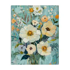 Stupell Industries Mixed Cream Flowers Arrangement Canvas Design by Franklyn Gregory