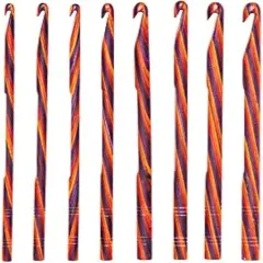 Crochet Wood Crochet Hook Set - US E-K (Radiant)