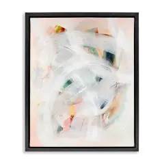 Stupell Industries Soft Abstraction with Curved Lines Floating Frame Design by Gemma Bardot