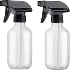 2 Pcs Clear Spray Bottles - 10oz/300ml