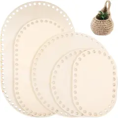 5Pcs Wooden Basket Bottom