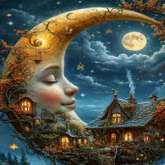 Moon Diamond Painting Kits for Adults Beginners