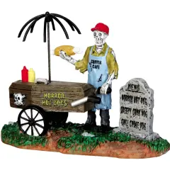 Ghoul Hot Dog Vendor - Lemax Spooky Town