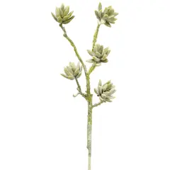 Allstate Soft Touch Sedum Artificial Floral Succulent Spray - 19" - Green and Gray