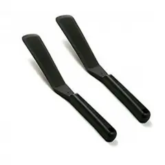 Norpro My Favorite Spatula - 11" Flexible Heat Resistant Nylon Turner - Black (2 Pack)