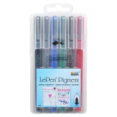 LePen&reg; Pigment Pens, Primary Colors, Pack of 6